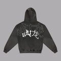 Stone Grey Logo Hoodie back